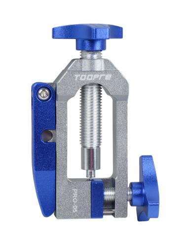 Набор инструмента для резки гидролиний и запрессовки оливок TOOPRE PRO-05 с ножом, корпус CNC алюминий, в коробке. синий /уп 50/