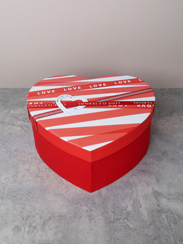 Коробка подарочная 3 штуки Сердце набор 22/19/16 / C2218-160 /уп 36/