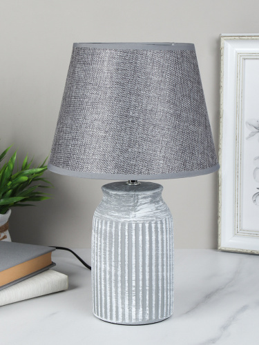 Светильник настольный 36 см / 22029 /уп 24/ СЕРЫЙ Акция 697721