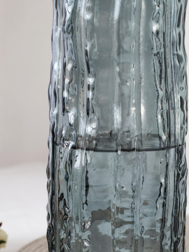 Ваза для цветов 25 см серая / WRD-163 /уп 24/ без и/уп