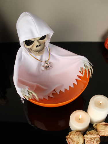 Сувенир прикол-ужастик Хэллоуин белый / HNR193 /уп.36/ АКЦИЯ / 142370     