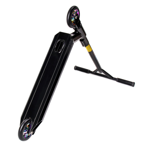 Самокат трюковый дека 110x500мм колёса PU-AL110мм руль 490мм CYBERTECH / GT301A /БК/уп 10/