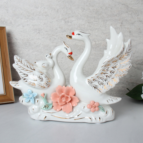 Статуэтка Лебеди 25х9х19 см / W3167 /уп 24/