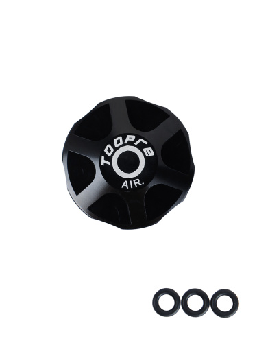 Крышка короны вилки MTB велосипеда. TOOPRE FC-001. Размеры: 33х33х8.3мм. Совместима с вилками: Manitou/X-Fusion/Fox/DT/Rockshox. Черный