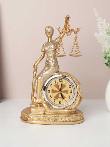 Часы статуэтка Фемида 19 см / QMH219544-25 /уп 24/