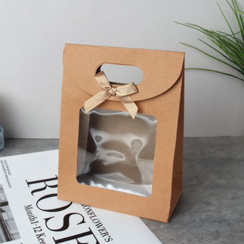 Коробка подарочная складная 16x12x6 см / 320-A /уп 12/300/крафт