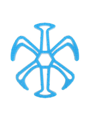 Подкладка для шлема велосипедного. Материал: TPE (Silicone). Размер средний. Вес 38.5гр. Синий