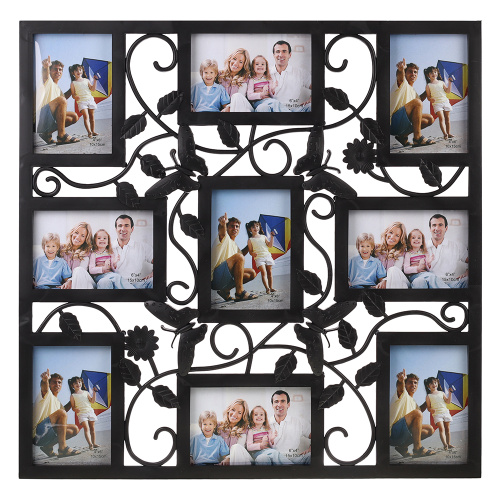 Фоторамка коллаж 53х53 см бабочка / KS808 /уп 24/9 фото черная