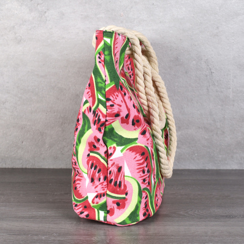 Сумка пляжная на молнии 45х32х14 см Арбуз / BB22 /уп 1/