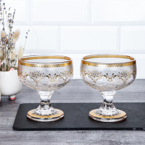 Креманка 2 штуки 400 мл / AF-9893 /уп 20/ подарочная упаковка