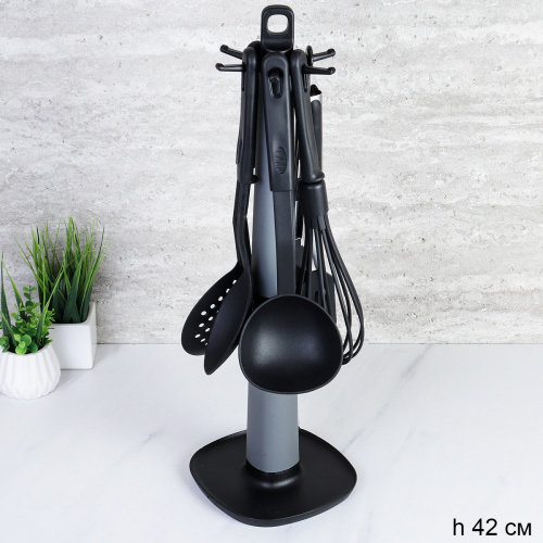 Кухонный набор 7 предметов на подставке / PDKP-12 /уп/ Без упаковки