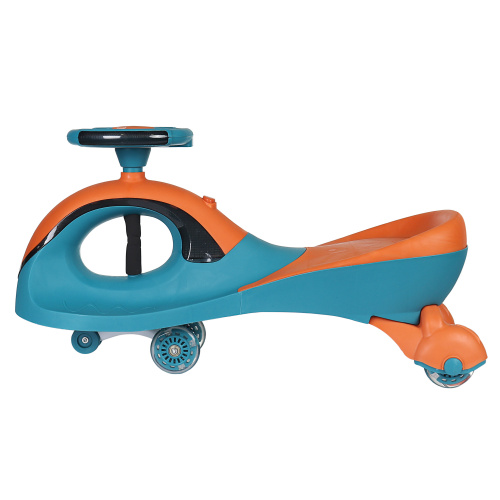 Толокар COMIRON QT-8098/светящиеся полиуретановые колеса 90 мм/ Оранжевый/уп4