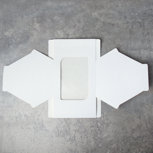 Коробка подарочная складная 10x10x10 см / QR100-W /уп 12/300/белая