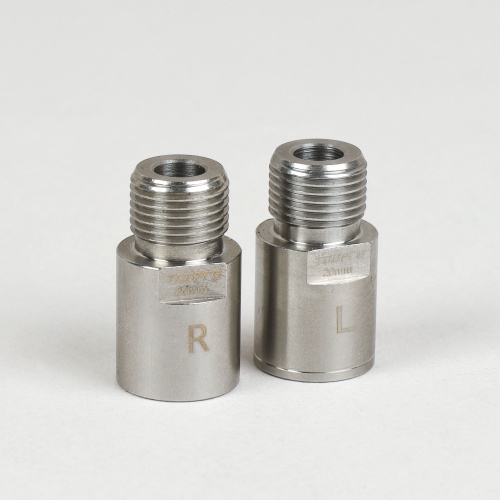 Удлинитель оси педалей велосипеда на 20мм. TOOPRE PDE-20. Серебро /уп 25/