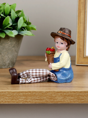 Фигурка Мальчик/Девочка висячие ножки 2 штуки набор / 2007 /уп 96/А