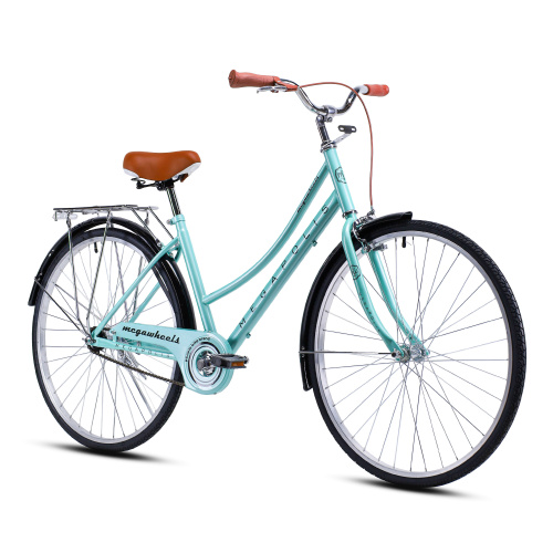Велосипед городской MEGAWHEELS MEGAPOLIS 26" одна скорость, ножной тормоз, мятный