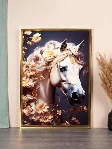 Картина 50х70 Лошадь / CY2-190 /уп 18/стразы