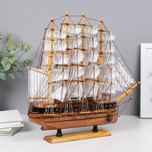 Макет парусного корабля 48х46 см / SH555-50 /уп 6/