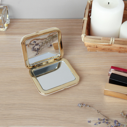 Зеркало карманное 6х8 см / B-11 /уп 12/288/ пластик