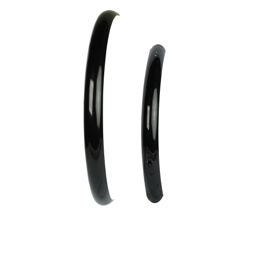 Крылья для велосипеда с колёсами на 24" полноразмерные, Ширина: 48мм, Сталь, комплект 2 шт, Цвет: черный /уп 25 /