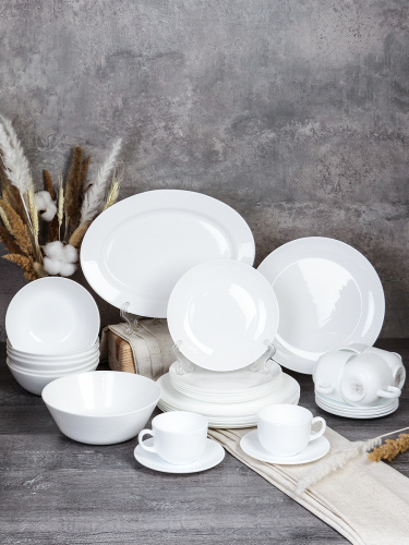 Столовый набор 32 предметов Дэй белый / FLYGP20/9575675120 (WHITE) /уп 2/ 