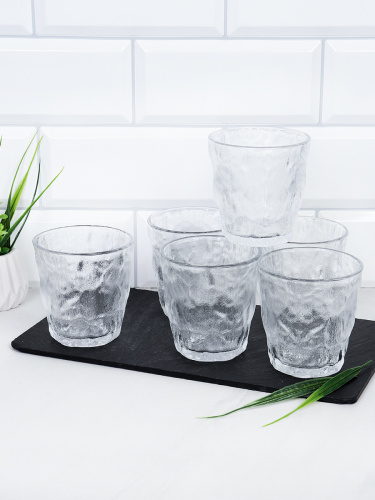 Стакан 6 штук 300 мл низкий Айском / 9028 /уп 12/ подарочная коробка