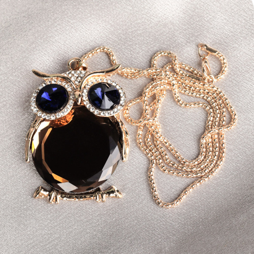 Подвеска-кулон на цепочке 76 см Сова / YD10001/6 /уп 6/