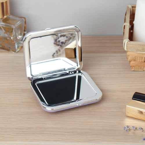 Зеркало карманное 6х8 см / B-11 /уп 12/288/ пластик