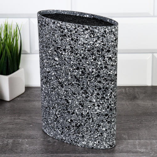 Подставка для ножей 22х16 см Овал / PPK95M /уп 12/матовая