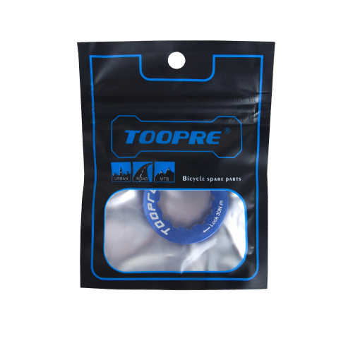 Крышка-фиксатор кассеты велосипеда. Размеры 35.4х35.4х7мм. TOOPRE CLC-01. Синий /уп 30/