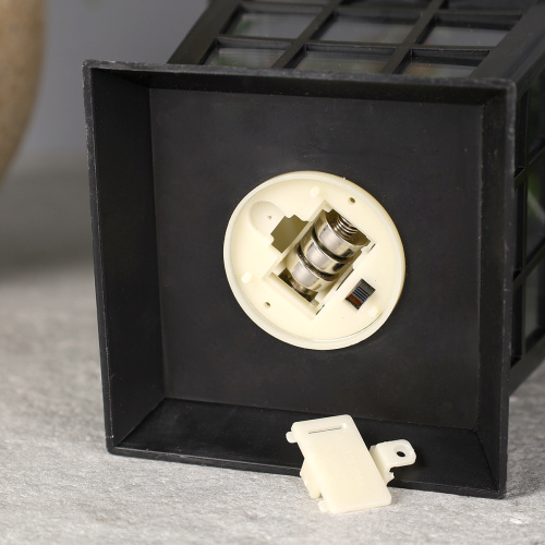 Светильник фонарь настольный Новогодний 17 см новогодний / YR03-17 /уп 6/72/черный от батареек