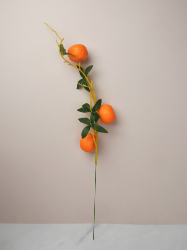 Растение искусственное Мандарин 3 ягоды 53 см / GTN-3 /уп 10/800/