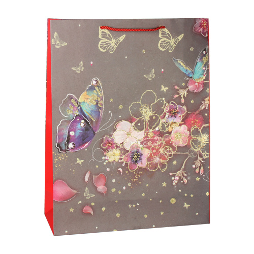 Пакет подарочный 31x40x12 Цветы / 24817L /уп 12/360/