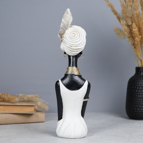 Статуэтка Африканка 8.5х7.5х30 см / LY240302-F /уп 24/ бюст