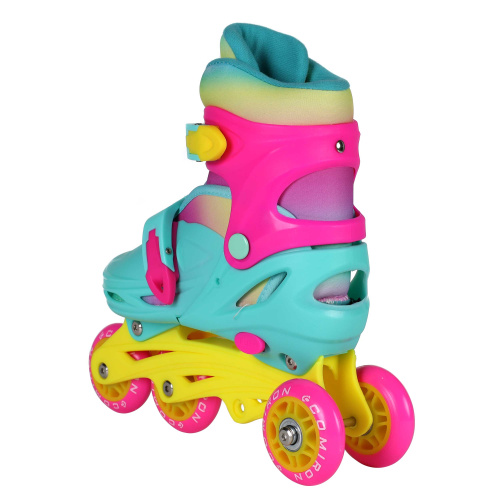 Роликовые коньки COMIRON / S /уп 6/ (31-34) цветные