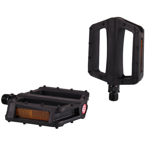 Педаль для MTB MIXIEER MX-P873, полипропилен чёрный, ось из бористой стали, рефлектор., 96х96мм, 9/16, 1 пара. /уп 50/