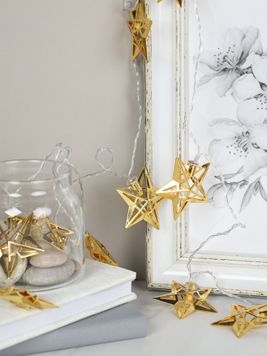 Гирлянда светодиодная 2 м 10 LED Звезда / GN10 /уп 100/