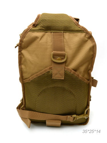 Рюкзак с одной лямкой 35х25х14 см хаки / MR7А /уп 1/