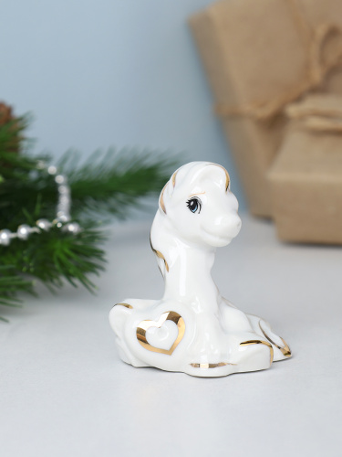Статуэтка Лошадь 6 см с сердцем / B5471 /уп 240/Символ года 2026