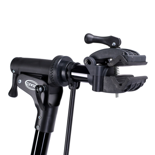 Стойка ремонтная для велосипеда COMIRON BORZ PREMIUM02 профессиональная усиленная складная чёрная /уп1