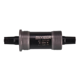Каретка под квадрат картриджная, MIXIEER BB MX-A203 68x124, пром,подшипники, чёрная, в индивидуальной коробке. /уп 50/