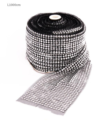 Лента-сетка со стразами 9 метров ширина 10,5 см / HCC-A20 /уп 15/