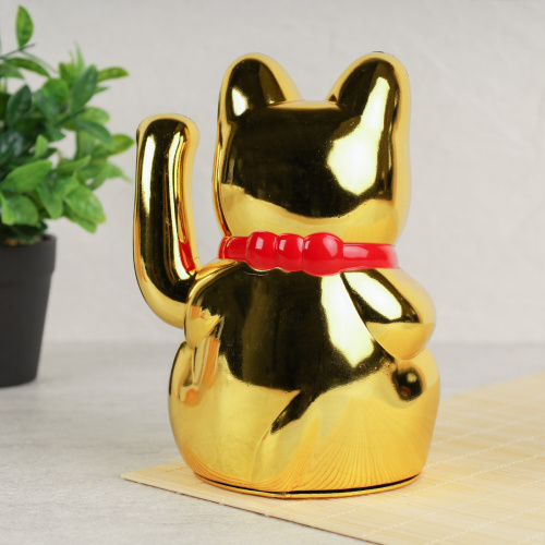 Фен-шуй сувенир Денежный кот 18 см / 0257A / уп 84/Манэко-кот