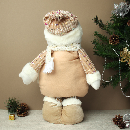 Новогоднее украшение Снеговик на телескопических ножках 28/75 см / YX-E2651 /уп 36/