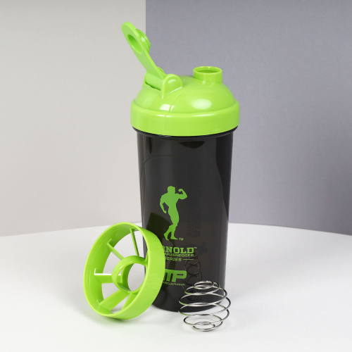 Бутылка/Шейкер BIGBRO SHS-700 чёрно-зелёная, для спортивного питания 700ML/уп60
