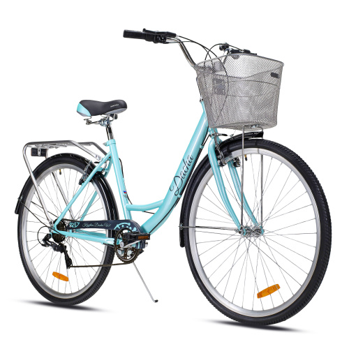 Велосипед городской 26" рама 17" 7sp KRYPTON DACHA W небесно голубой ЦВК