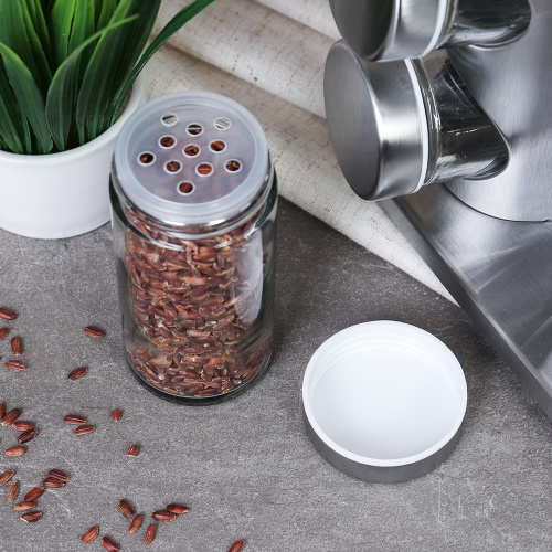 Набор для специй на подставке 8 предметов 16 см Круг/ SR-8 /уп 12/