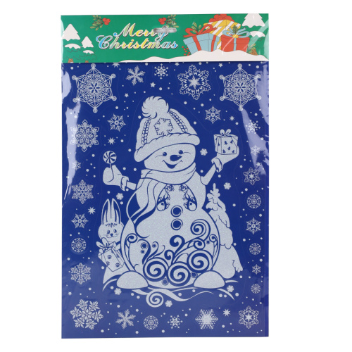 Наклейка новогодняя / 1306 /уп 12/300/ микс