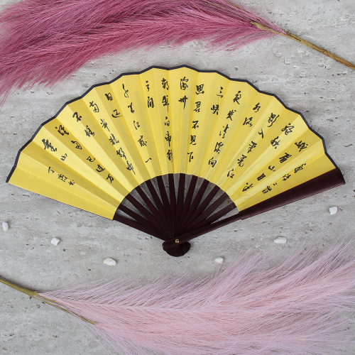 Веер 27 см бамбуковая основа / 622-9 /уп 5/600/