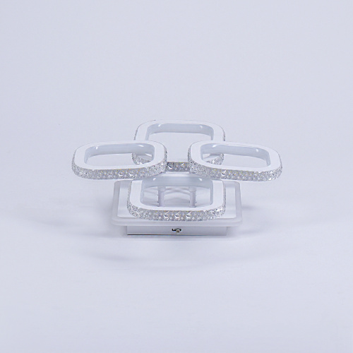 Стационарный светильник / LED-люстра потолочная. Цвет: белый (220W / 590*420*125)" / LED white + yellow 3000K~6500K / K26028W/2+2 / уп 1